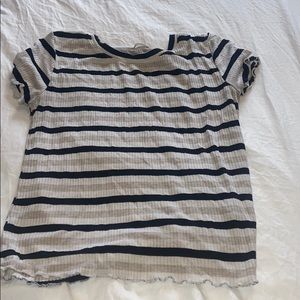 Black and white crop top